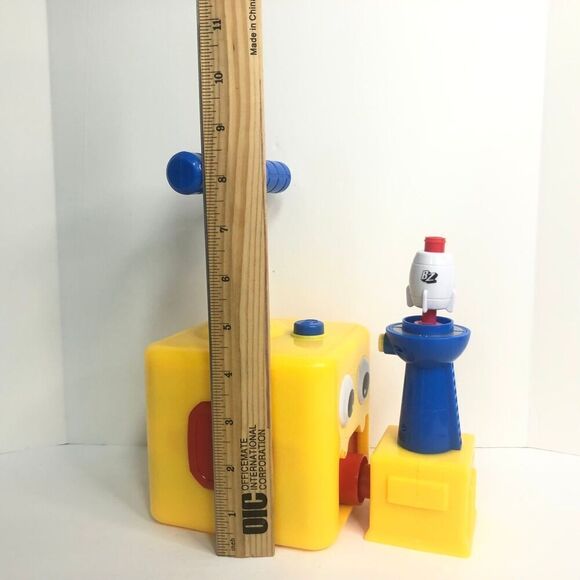 balloon zoom balloon powered flying rocket launcher toy kids yellow blue red fun - Picture 5 of 6